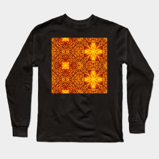 Golden Yellow Sunflower Pattern 9 Long Sleeve T-Shirt